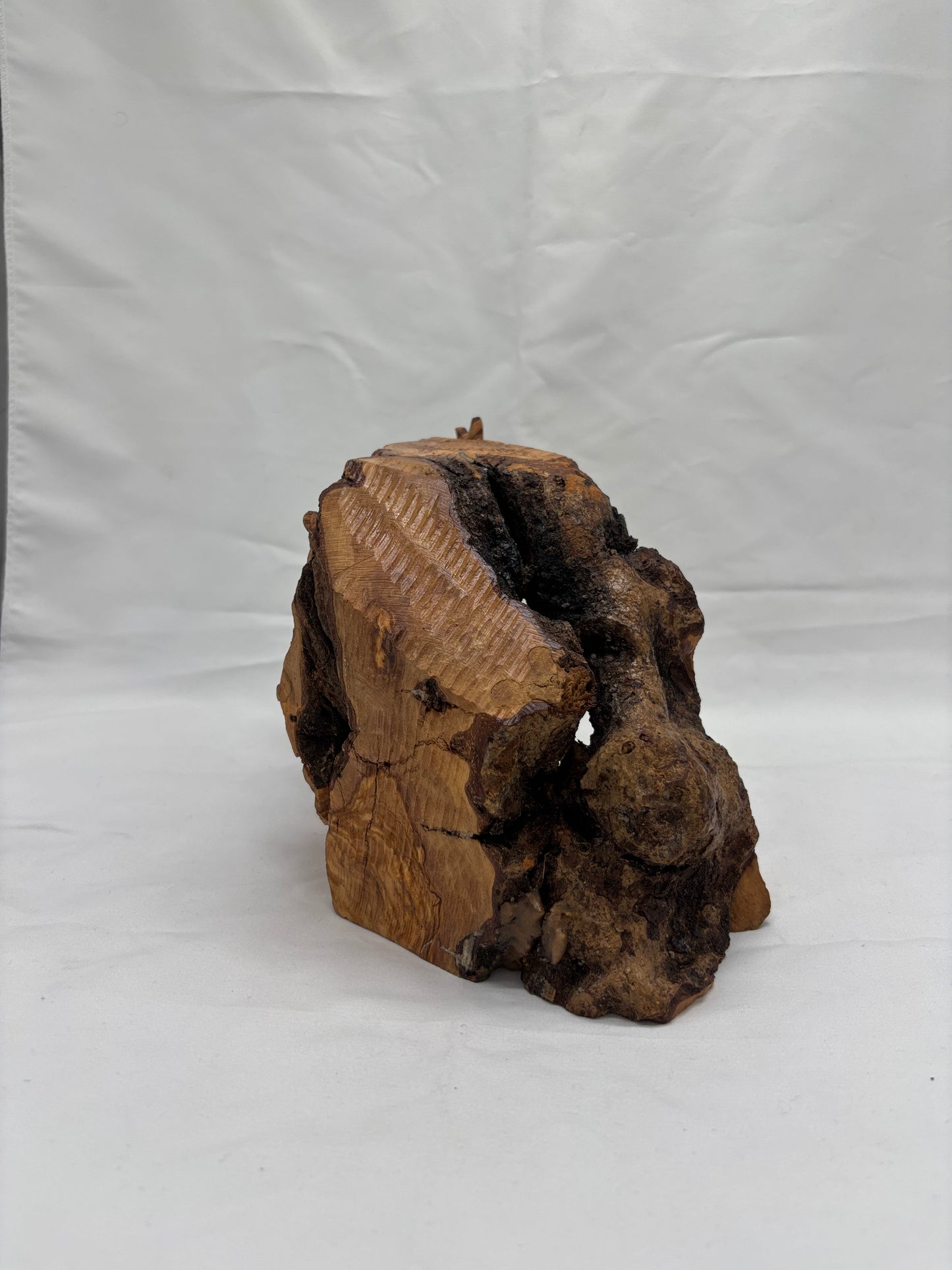 Olive Wood Nativity Grotto - With Modern Figures