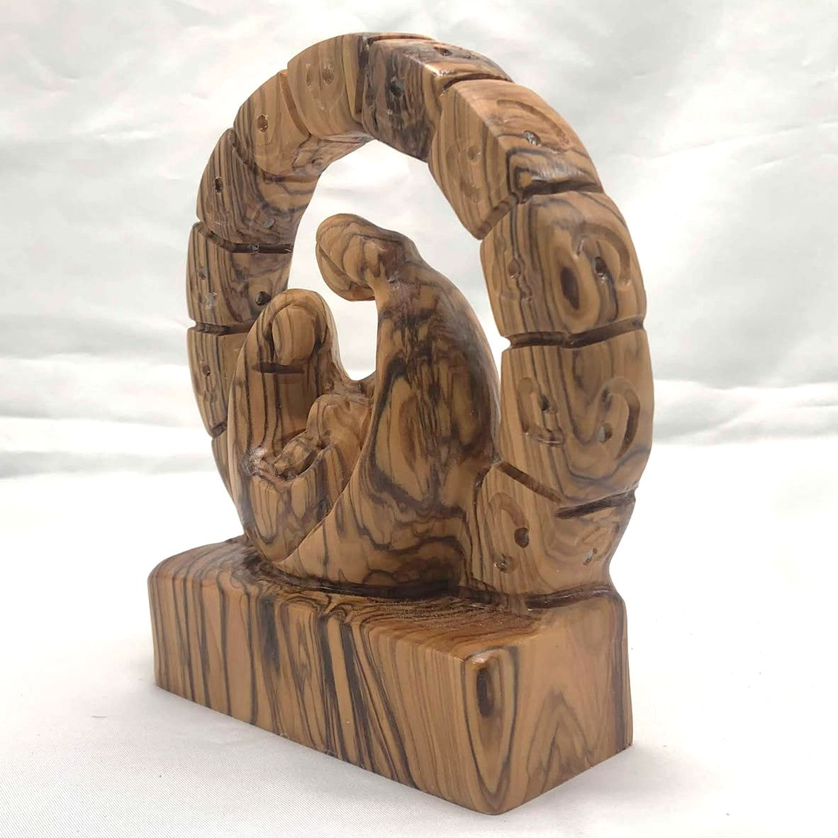 Olive Wood Holy Family - Plain 2