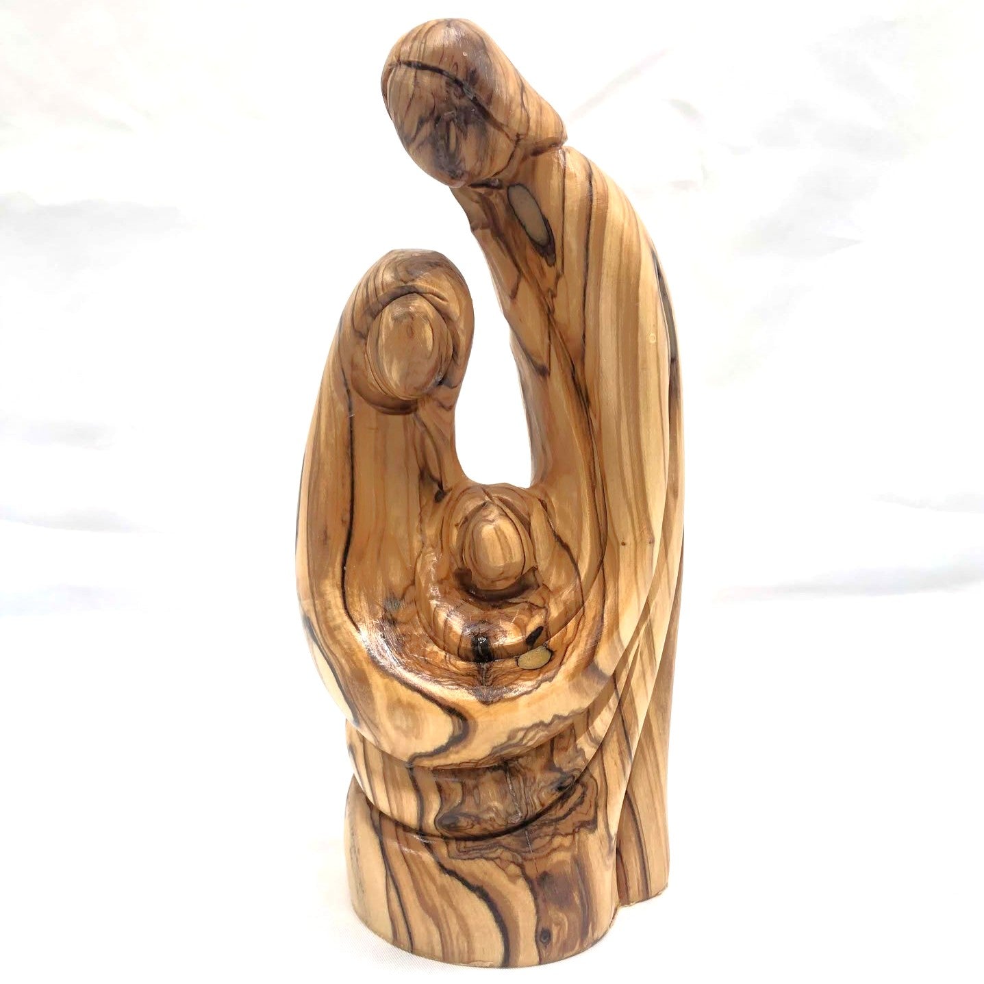 Olive Wood Holy Family - Plain 3