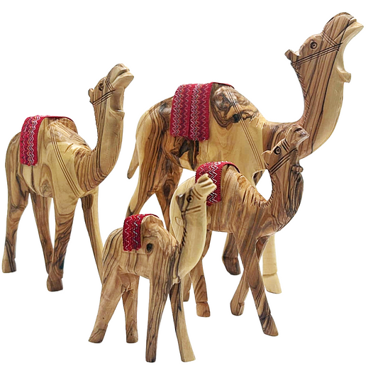 Olive Wood Camel sculpture