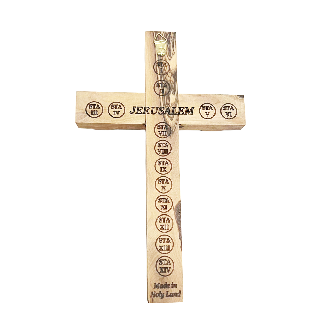 Olive Wood Cross - Plain L