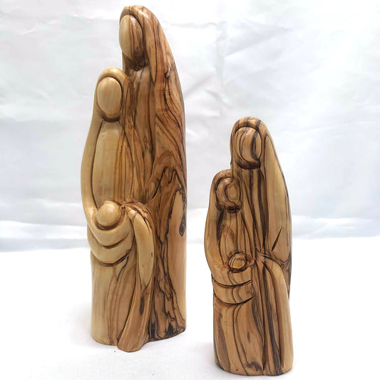 Olive Wood Holy Family - Plain 1