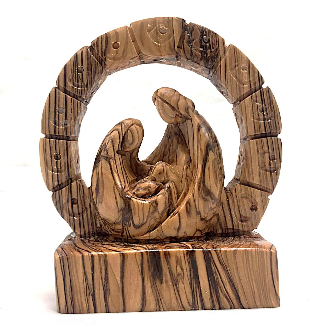 Olive Wood Holy Family - Plain 2