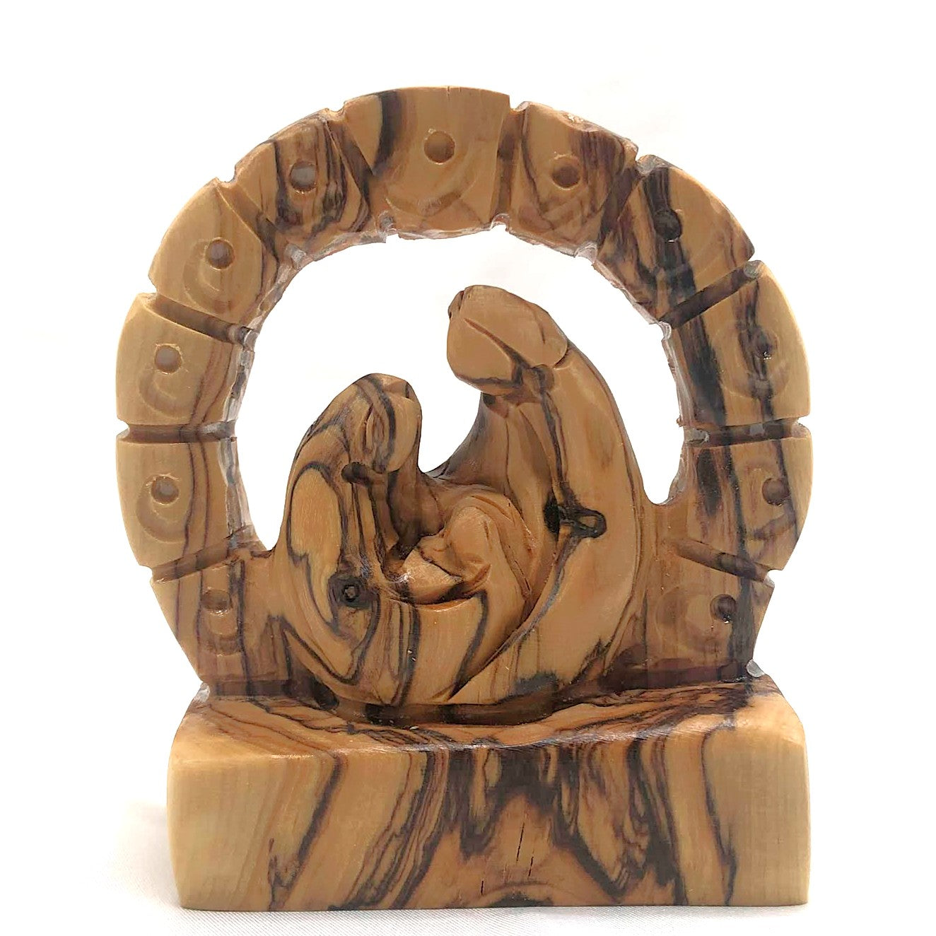 Olive Wood Holy Family - Plain 2
