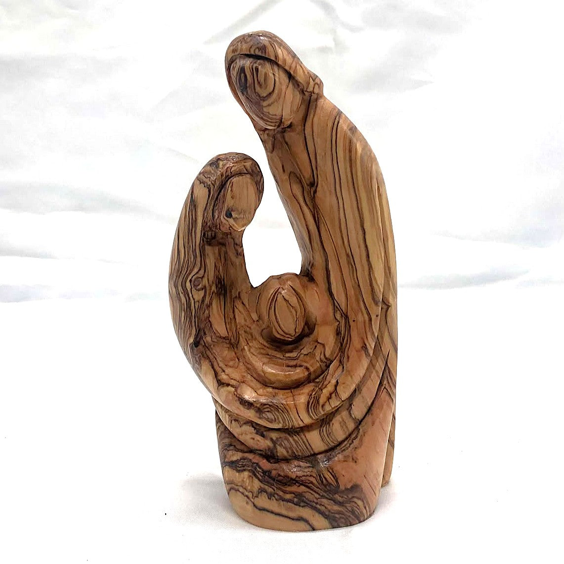 Olive Wood Holy Family - Plain 3